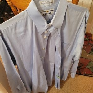 Woodward blue button down neck 16.5 size 35